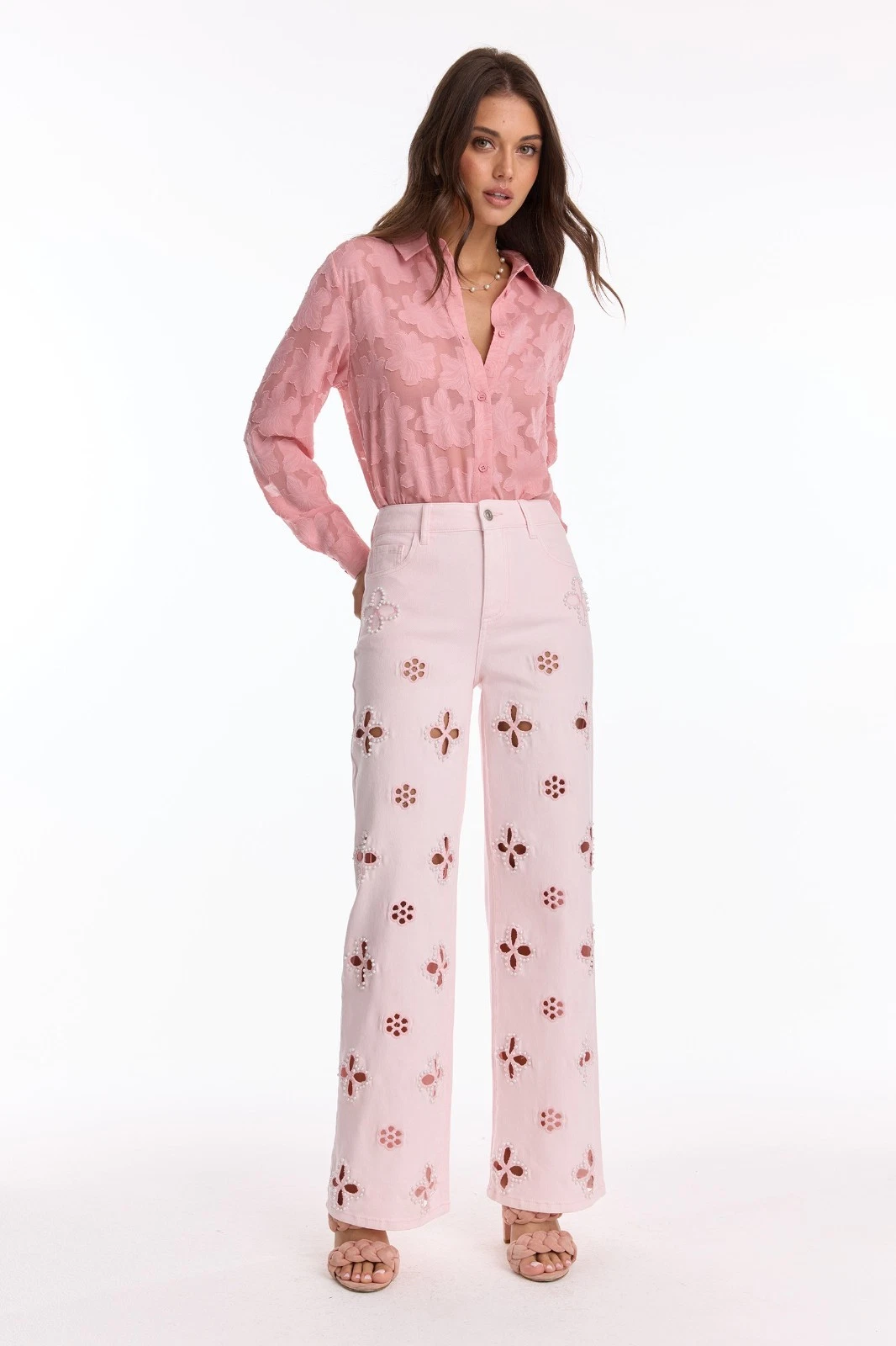 Kaia Pearl High Rise Jean - Blush, Classic and Petite THE NOLI SHOP