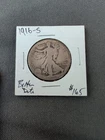 1916-S Walking Liberty Half Dollar 50C KEY DATE G San Francisco Silver