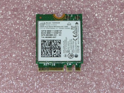 Intel Dual Band Wireless-AC 7265NGW 802.11ac M.2 WLAN WiFi für HP ProBook 430 G4