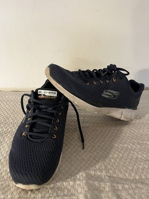 Skechers Relaxed Fit Memory Foam Herren Blau US 10,5 EUR 44 UK 9,5 Getragen