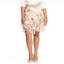 Lauren Ralph Lauren Floral Georgette High Rise Skirt 12 Cottagecore Fairy NWT