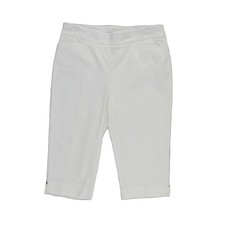 NEW Chico's Brigitte Bermuda Capri Pants Women's Size 1.5 US 10 White Pull On