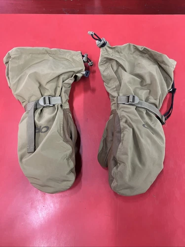 Outdoor Research OR AGS Firebrand Mitts TF Mittens w/ LINERS Coyote Size LARGE