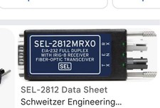 Schweitzer Engineering Labs SEL-2812MRX0 Fiber-Optic Transceiver Brand New