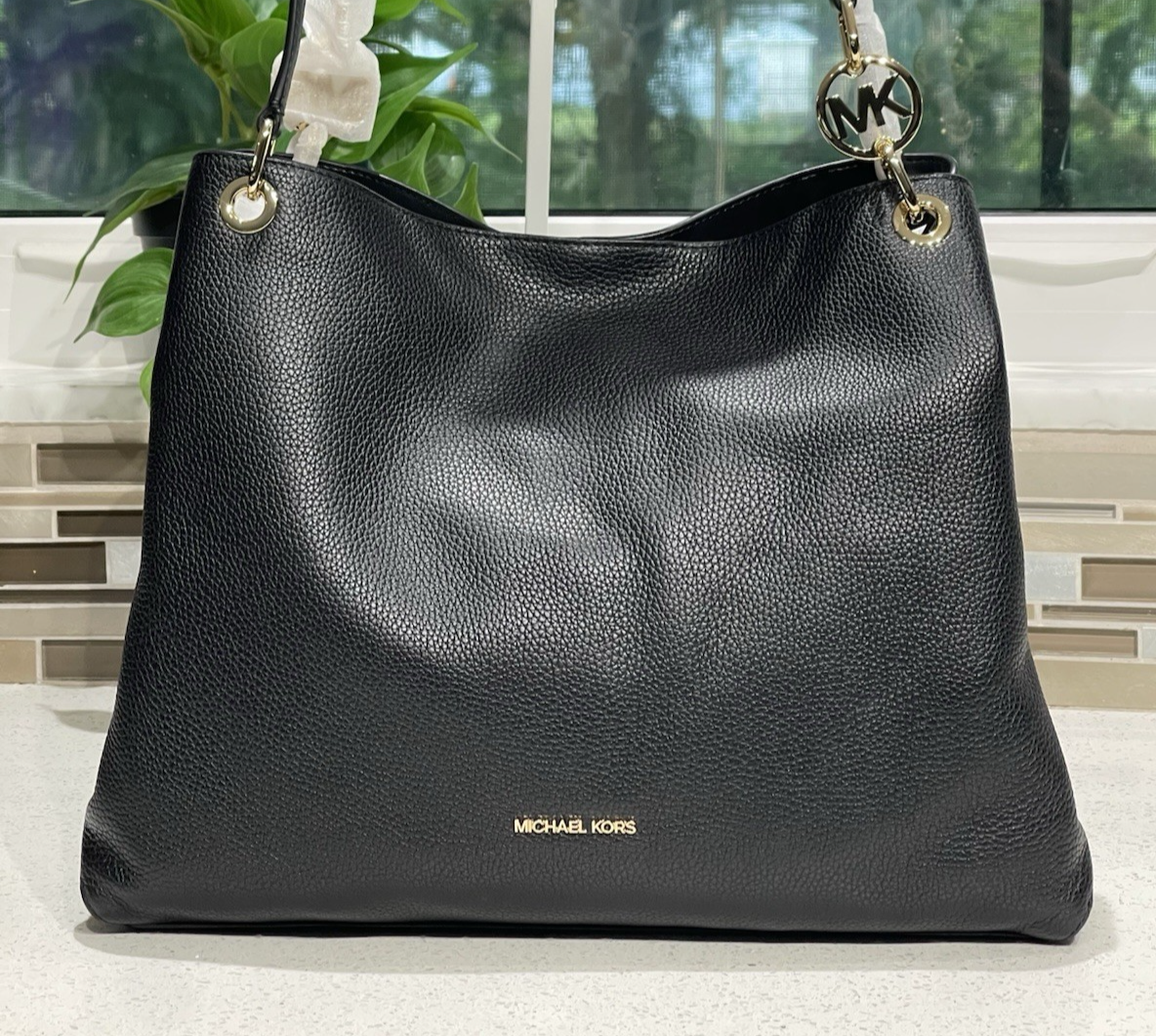 MICHAEL KORS ボディバッグ Jet Set Medium Saffiano Leather Smartphone Double-Zip Crossbody