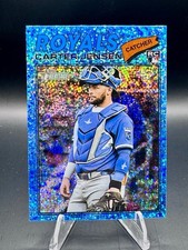 2026 Topps Heritage - Carter Jensen #199 Chrome Light Blue Sparkle Refractor