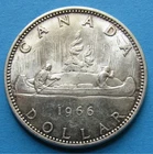 1966 Canadian Silver Dollar