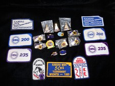 Vintage Kansas Bowling Pins & Patches - WIBC WBA KWBA - 9 Patches / 13 Pins