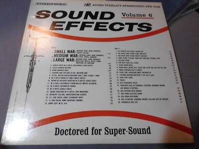 No Artist (152) Sound effects 1964 Vol.6 DFS7036 (blu) AudioFidelity US-Pressung