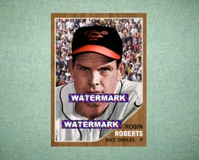 Robin Roberts Baltimore Orioles 1962 Style Custom Baseball Art Card
