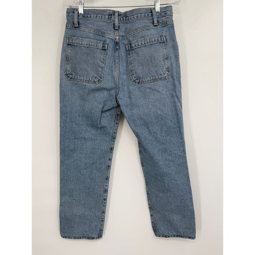 Agolde Cooper Trouser Jean Womens 28 Blue Wash High Rise Straight Relaxed Fit - Picture 7 of 9