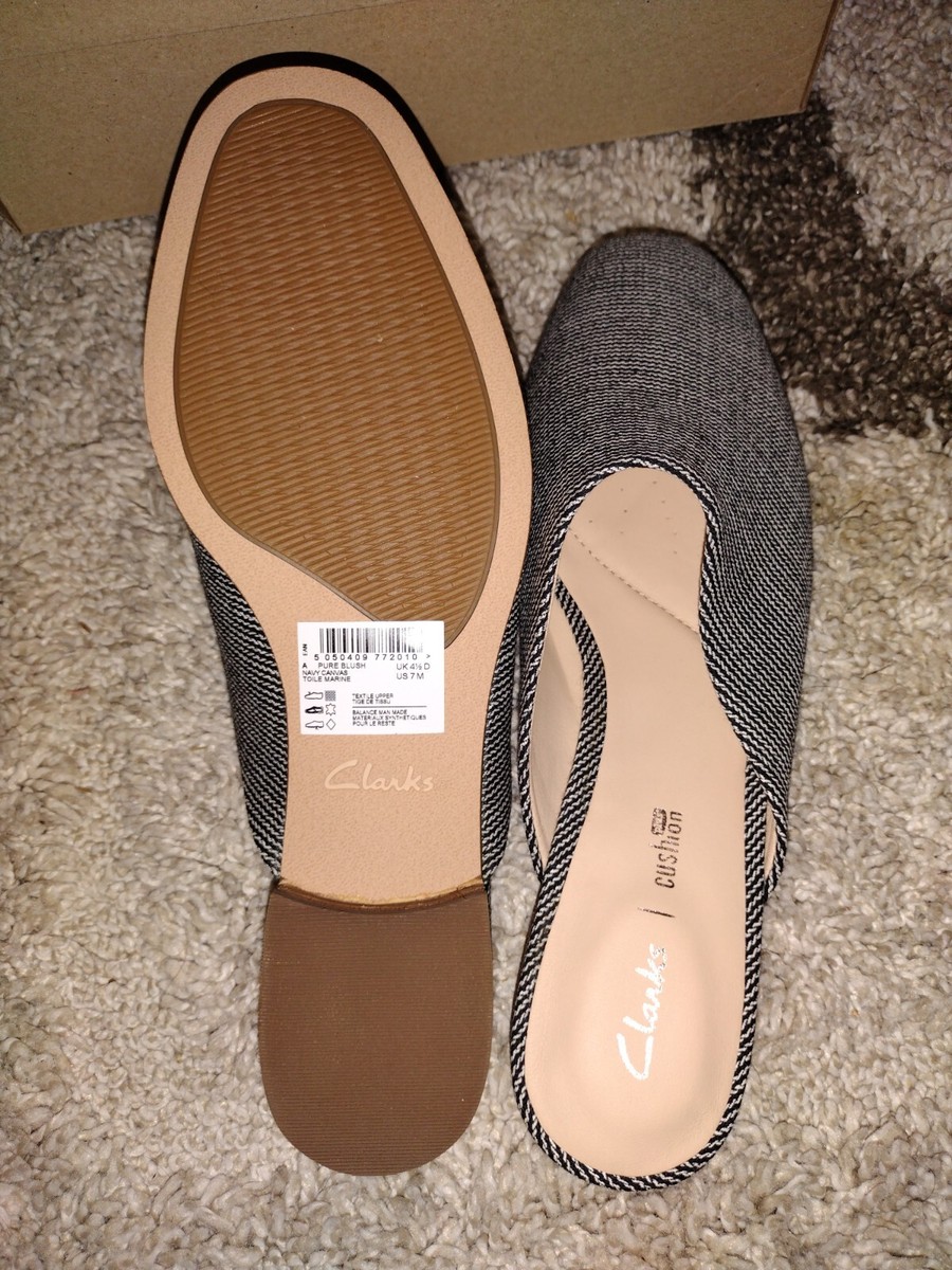 Clarks womens pure blush mules clearance