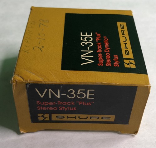 GENUINE SHURE VN-35E STEREO STYLUS IN WOOD DISPLAY CASE & Instructions - Picture 8 of 11
