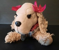 Poochie  Co Dog Puppy Purse Girls Pink Sequin Brown Poodle Children