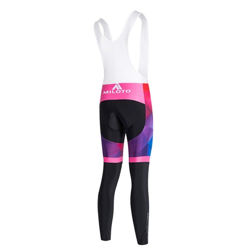 Miloto Women's Thermal Cycling Bib Tights Gel Padded Winter Cycling Bib Pants - Picture 13 of 41