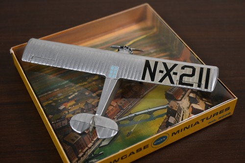Vintage Cox Showcase Miniatures The Spirit Of St Louis Airplane - Picture 5 of 6