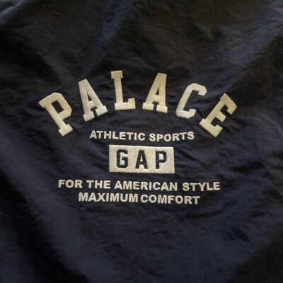 Size Large - Palace x GAP Nylon Track Bottom (Navy/Red) WORN ONCE