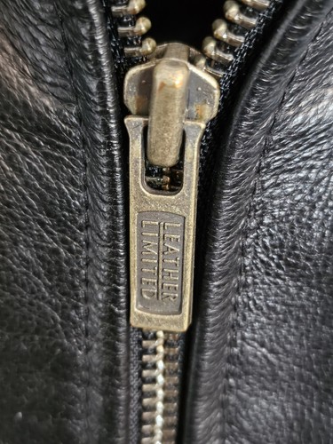 LEDER LIMITIERT Ledermantel JACKE Herren Größe L SCHWARZ abnehmbares Futter - Bild 12 von 13