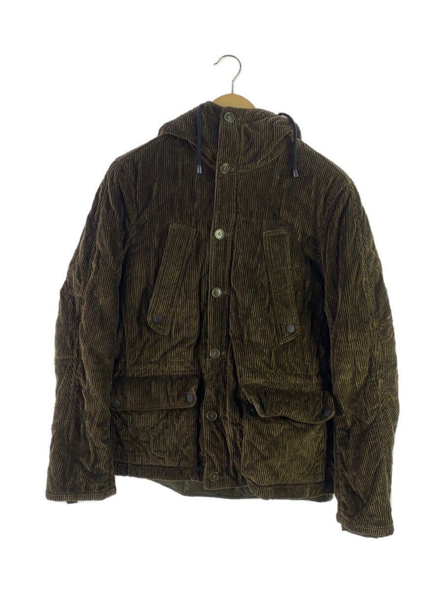 GOLDEN GOOSE Down Jacket S Nylon Khaki Reversible Corduroy  