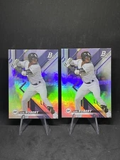Luis Robert 2 RC Lot 2019 Bowman Platinum Rookie Prospect Card #TOP-88 White Sox