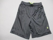 Jordan Size L 7 Boys Black Athletic DriFit w/Pockets Running Track Shorts T659