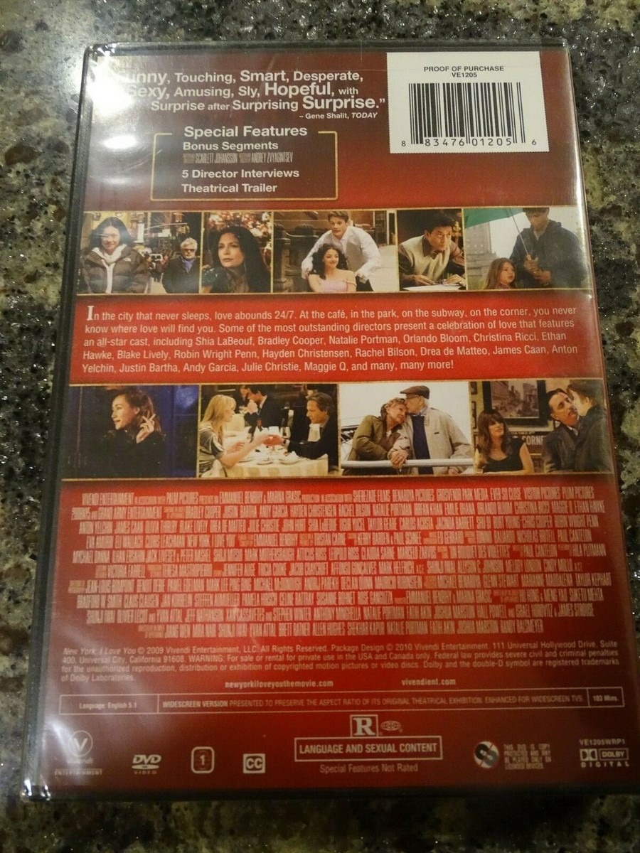 NEW YORK, I LOVE YOU (DVD) 2008 Shia LaBeouf, Natalie