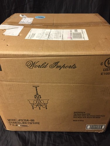World Imports Ethelyn Collection 3-Light Oil-Rubbed Bronze Chandelier (NIB) - Picture 4 of 5