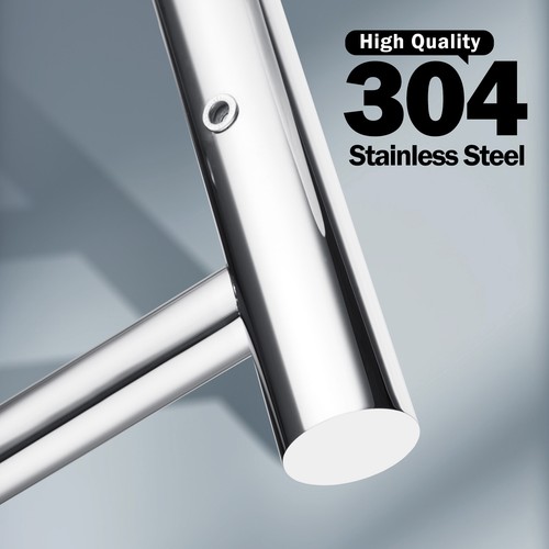 ACA 7 Bars Round Stainless Steel Electric Heated Towel Rack Rail Warmer Dryer - Picture 8 of 25