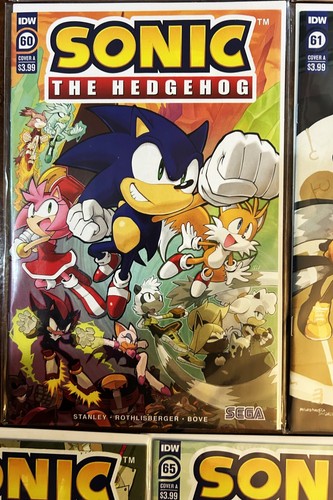 LOT 481A: SONIC The HEDGEHOG Comic Books #56-68 A Covers 2023 Bagged Boarded NEW - Picture 10 of 19