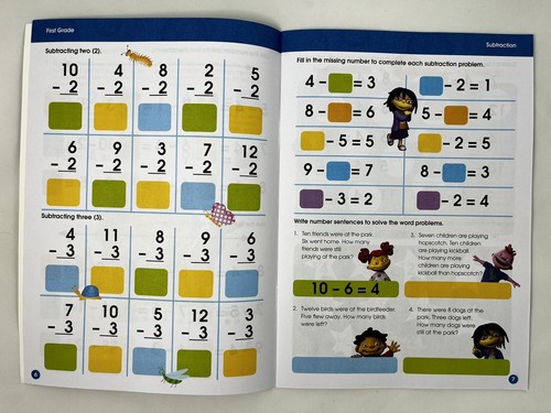 PBS Kids SID THE SCIENCE KID 1st Grade Subtraction WorkBook Educational Learning - Picture 6 of 12