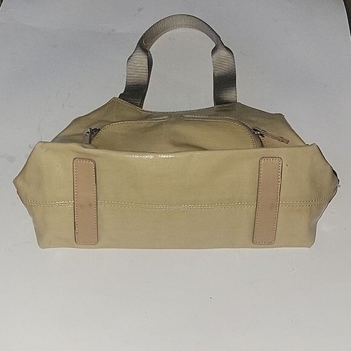 FRANCO SARTO Beige Handbag Designer Zippered Pockets Contemporary Business - Picture 3 of 7