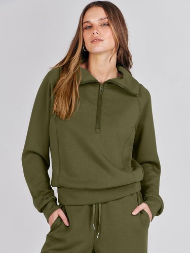 Women Outfits Sweatsuit Sweatshirt Sweatpant Tracksuit Sweat Lounge Matching Set - Picture 94 of 211