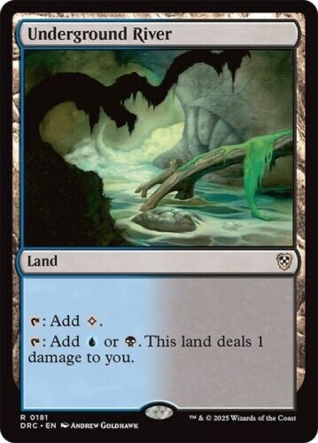 MTG ~ Underground River ~ Aetherdrift Commander ~ Near Mint - Picture 1 of 1