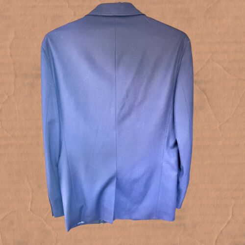 $595 Deadstock Polo Ralph Lauren Haberdashe Men Blue Wool Blazer Sport Coat 42R - Picture 15 of 15