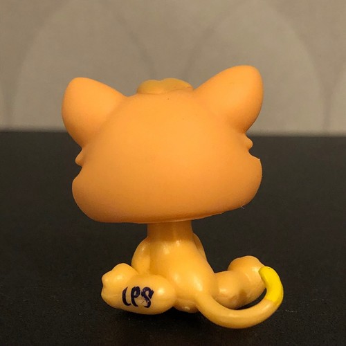 Auténtico Littlest Pet Shop #1691 Naranja Gatito Gato Gato Ojos Verdes - Imagen 5 de 11