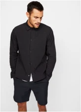 Hill City Men's Hybrid Oxford in Athletic Fit, NWT, Size XL, Black