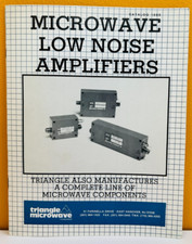 Triangle Microwave Low Noise Amplifiers 1985 Catalog.