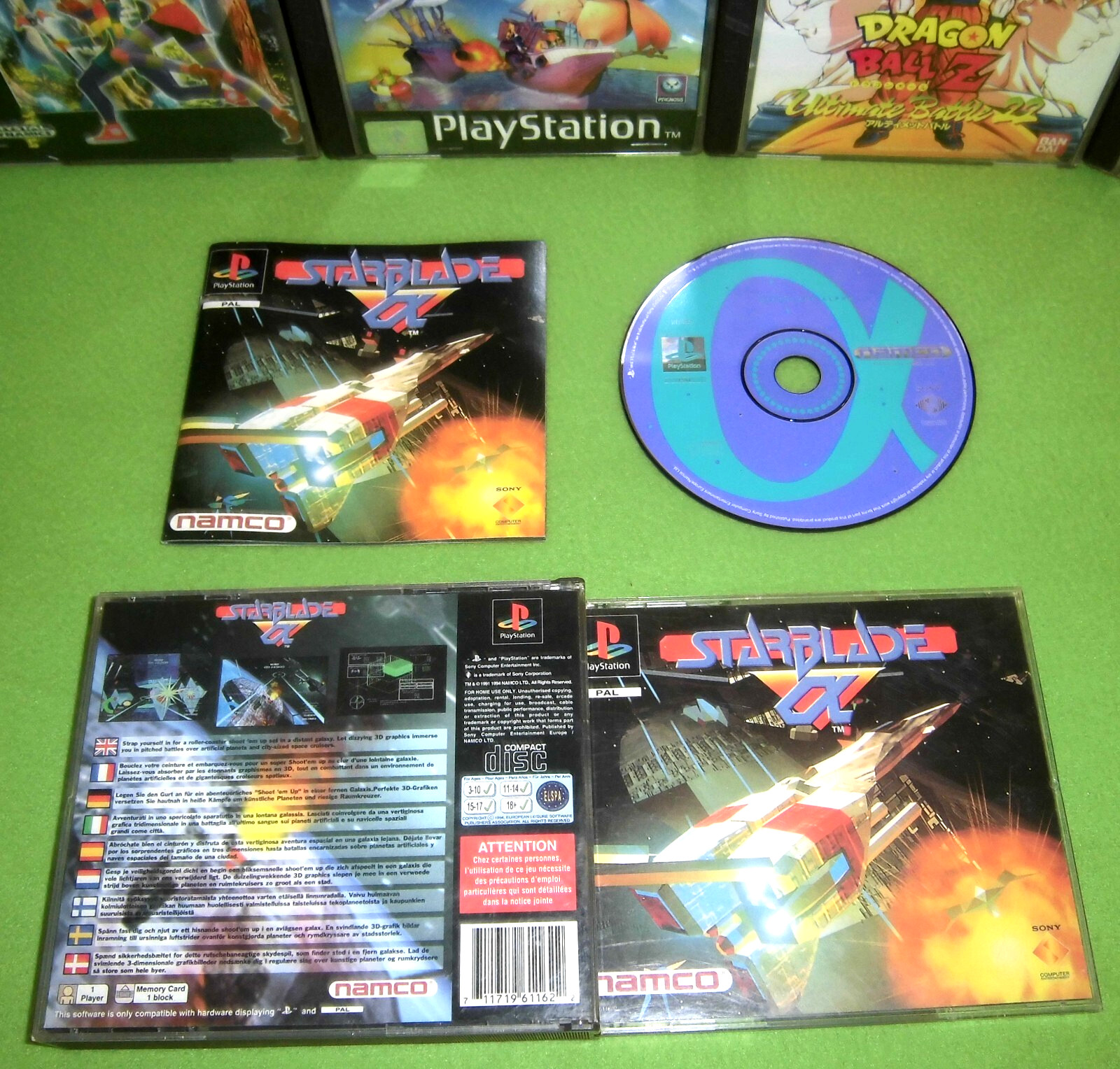 Playstation PS1 Starblade Alpha Big Box [PAL-FR] Complet Boîte Notice *JRF