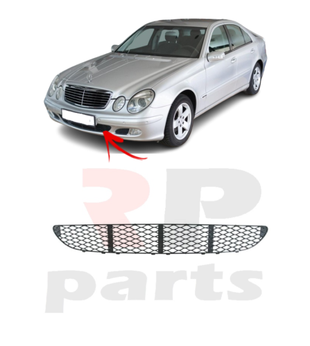 FOR MERCEDES E CLASS 02-06 W211 ELEGANCE NEW FRONT BUMPER LOWER CENTER GRILLE  - Afbeelding 1 van 7