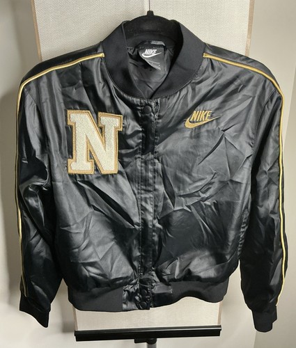 Nike Sportswear Varsity Jacket & Jogger Pants BV2748-010 Black Gold Girl’s Large - Picture 11 of 20