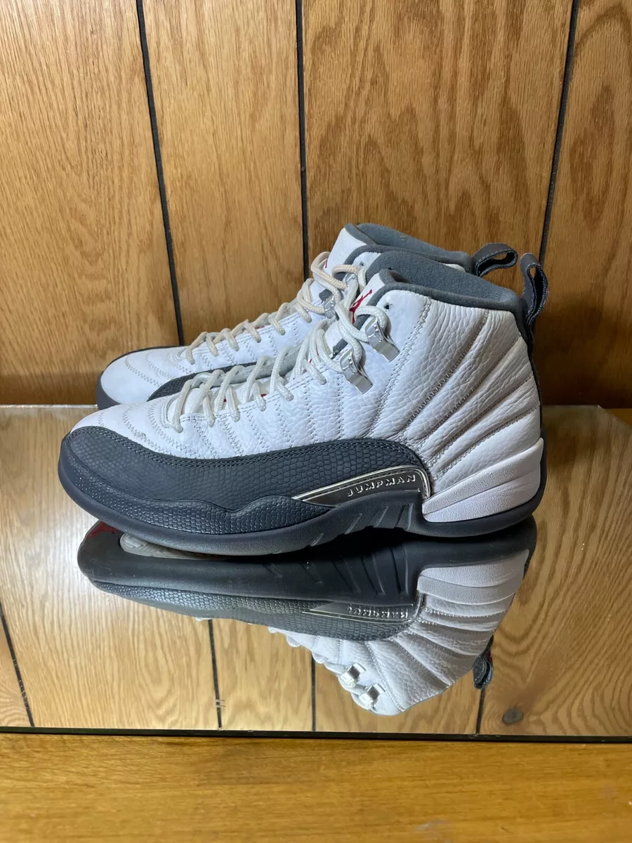 Jordan 12 Retro White Dark Grey Men s Size 7.5 130690 160 eBay