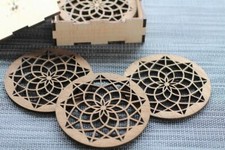 Trivet Mat Set Multi Function Kitchen Wood Non-Slip Insulation Table Mat Hot Pot