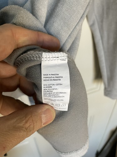 JERSEY IZOD AGUA SALADA RELAJADA CLÁSICOS PARA HOMBRE CUARTO GRIS CON CREMALLERA TALLA XXL - 314 - Imagen 6 de 8
