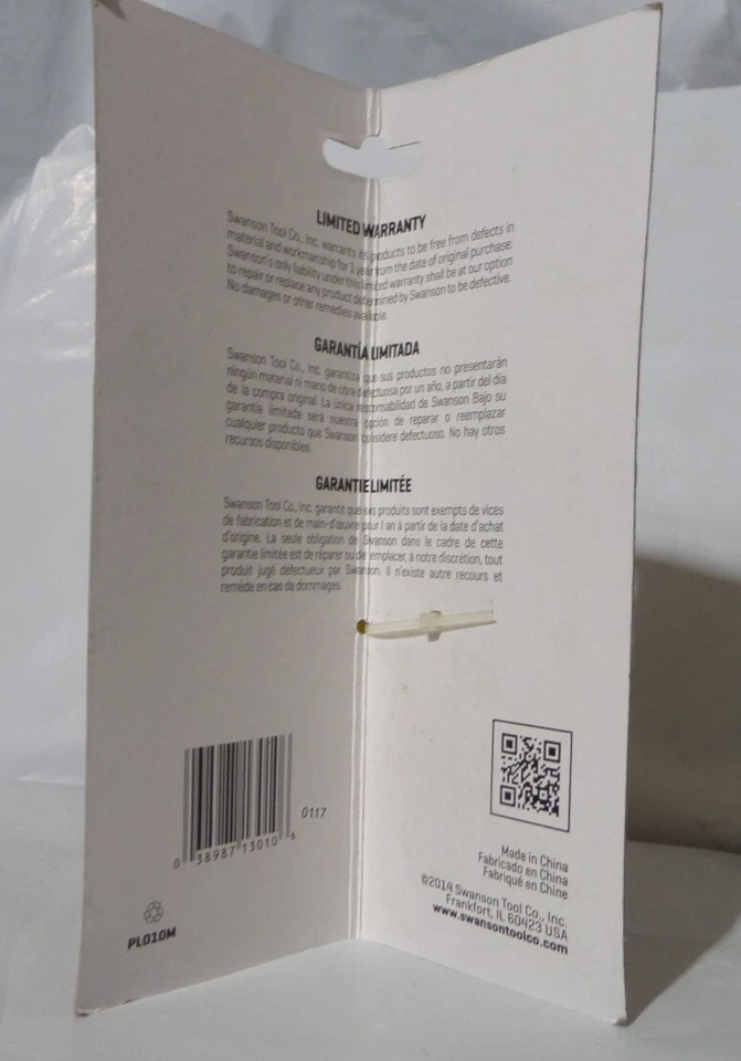 Swanson Tool Co. Magnetic Post Level with Elastic Band, Yellow Composite, Model  - Image 4 of 4