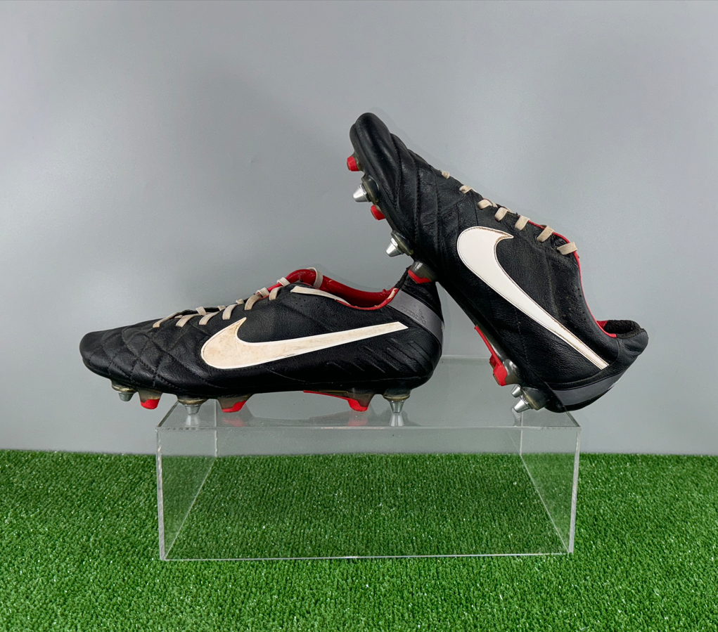 Nike Tiempo Legend IV SG 509041-010 Elite US8.5 UK7.5 Black boots