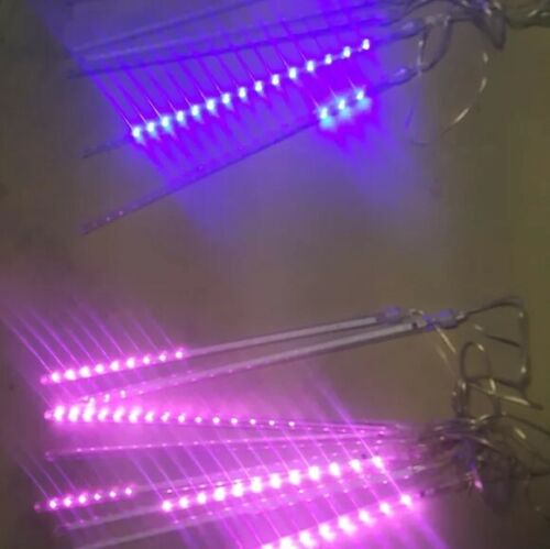 16 LED Tubes icicles Christmas decoration 8 blue, 8 pink - Picture 2 of 2