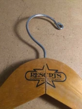 Resorts international atlantic city Old wood coat hanger