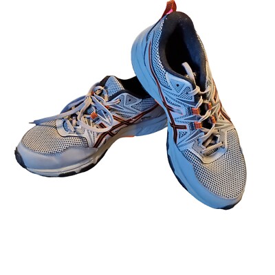 ASICS GEL VENTURE 8 Mens 8 GREY ORANGE RUNNING SHOE SNEAKER 