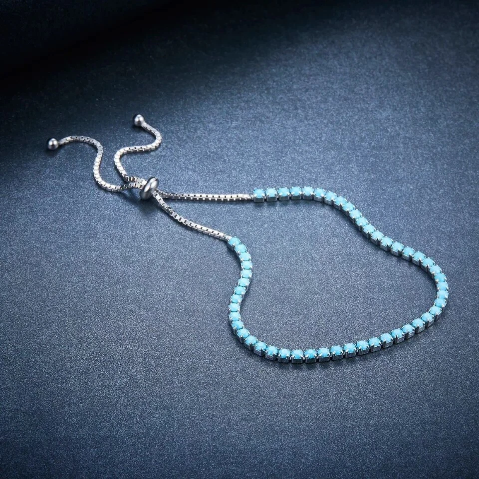 Pulsera Bolo Tenis Circonita Azul Turquesa ZARD Foto 4 de 4