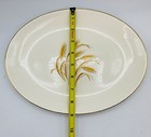 Vtg Homer Laughlin Golden Wheat 22 K Gold Oval Platter RARE — photo 5